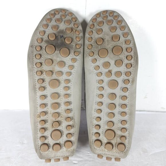 Mercanti Fiorentini Women's US11B Gray Suede Bow Flat Driving Loafer Shoes - Picture 10 of 16